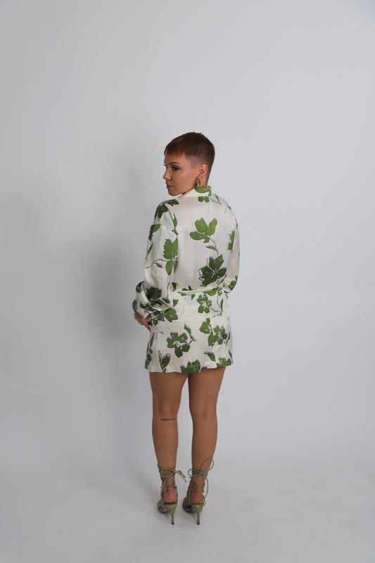 Leafy Co-Ord (Mini Skirt)